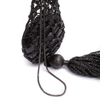 BOLSA MAXI ESFERA ARCHÉ RAFIA PRETA