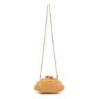 CLUTCH CONCHA AYLA RATTAN NATURAL