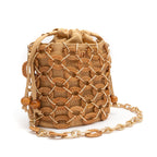 BOLSA BUCKET LARA RATTAN NATURAL