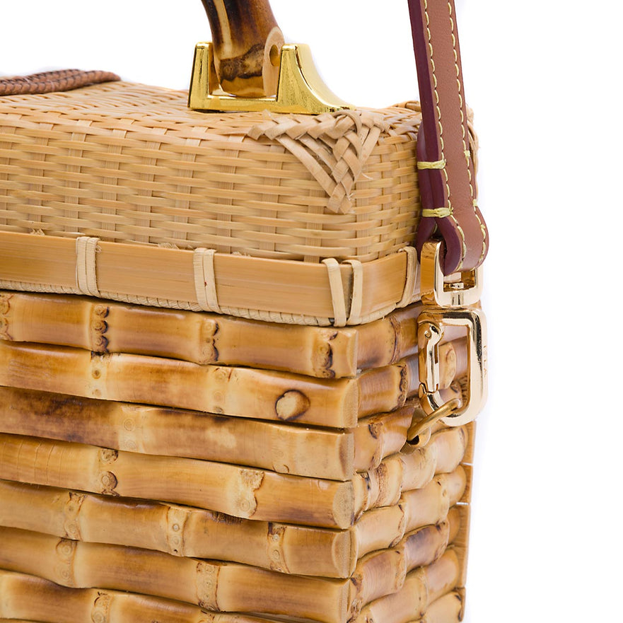 BOLSA TRUNK ELEONORA RATTAN BAMBU