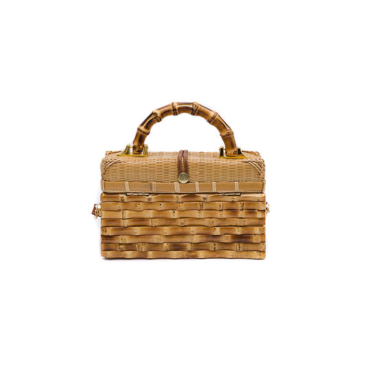 BOLSA TRUNK ELEONORA RATTAN BAMBU