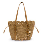 BOLSA TOTE CROCHÊ BASKET LIZARD SELA GRANDE NATURAL