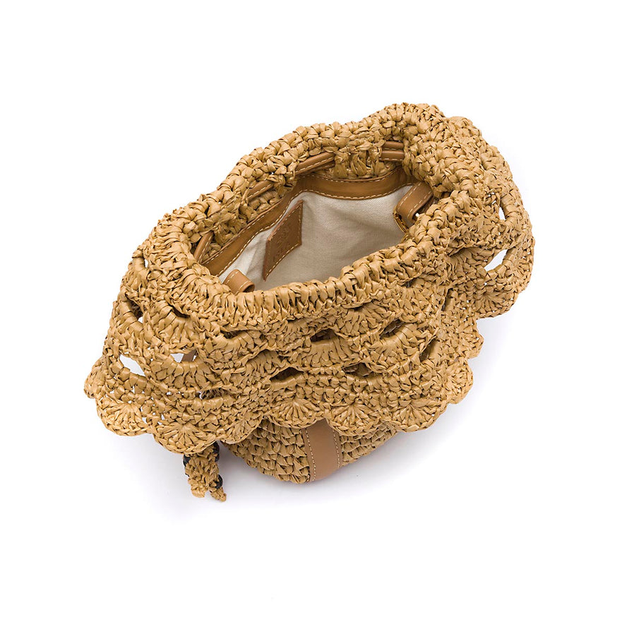 BOLSA BUCKET RAFIA SEA ELEMENTS