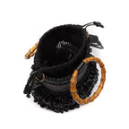 BOLSA BUCKET CROCHÊ PRETO
