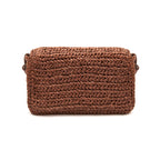 BOLSA FLAP CROCHE IARA CACAU