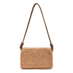 BOLSA FLAP CROCHE IARA CAFÉ LEITE