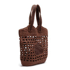 BOLSA MAXI SHOPPER EM RÁFIA CACAU