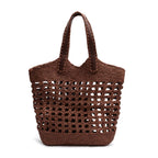 BOLSA MAXI SHOPPER EM RÁFIA CACAU