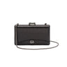 BOLSA CLUTCH EVA PEQUENA FECHO CRISTAL PRETO