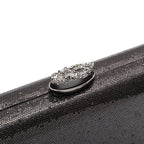 BOLSA CLUTCH EVA FECHO CRISTAL PRETO