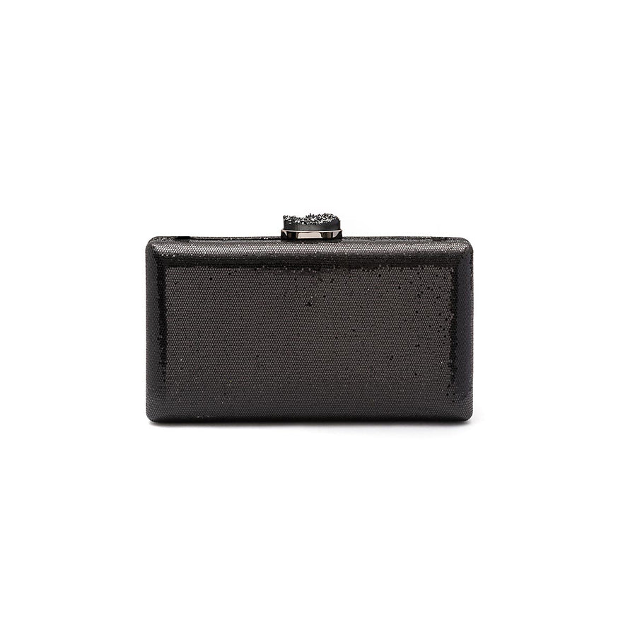 BOLSA CLUTCH EVA FECHO CRISTAL PRETO