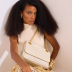 PETRA FLAP MEDIUM MARSHMALLOW BAG
