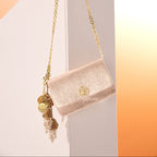 BOLSA CARTEIRA FOREVER  PEQUENA COURO STELLARE OURO LIGHT