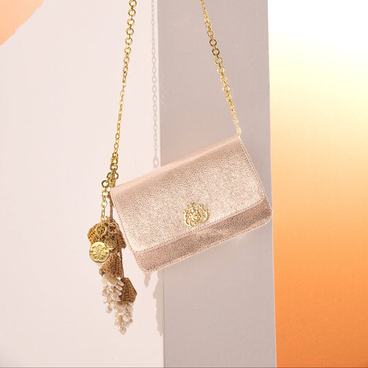 FOREVER STELLARE LIGHT GOLD WALLET BAG