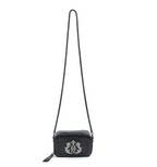BOLSA DIANA MÉDIA EM COURO NATURAL E PALHA INDIANA NEW CROCO OURO