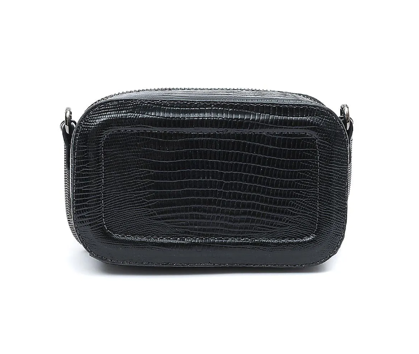 BOLSA DIANA MÉDIA EM COURO NATURAL E PALHA INDIANA NEW CROCO OURO