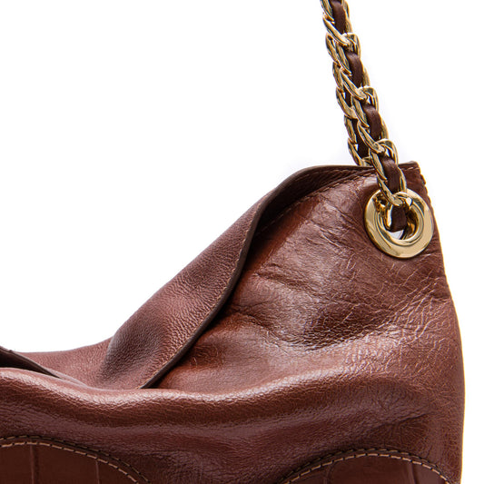 BOLSA MAREA PATCH SCALE SHOULDER CANELA