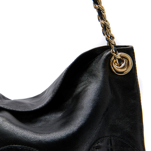 BOLSA MAREA PATCH SCALE SHOULDER PRETO