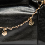 BOLSA DAYSE POCKET SHOULDER COURO PRETA