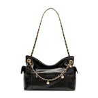 BOLSA DAYSE POCKET SHOULDER COURO PRETA