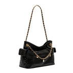 BOLSA DAYSE POCKET SHOULDER COURO PRETA