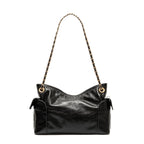 BOLSA DAYSE POCKET SHOULDER COURO PRETA