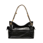 BOLSA DAYSE POCKET SHOULDER COURO PRETA