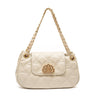 BOLSA SHOULDER SIRENA MÉDIA COCCON MARSHMALLOW OURO