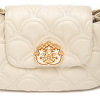BOLSA SHOULDER SIRENA MÉDIA COCCON MARSHMALLOW OURO