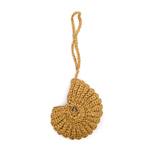 BAGCHARM RÁFIA ARCHE CONCHA JADE