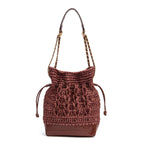 BOLSA TOTE SAVANA PEQUENA RÁFIA COURO CANELA