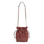 BOLSA TOTE SAVANA PEQUENA RÁFIA COURO CANELA