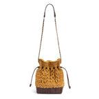 BOLSA TOTE SAVANA PEQUENA RÁFIA COURO SOLAR