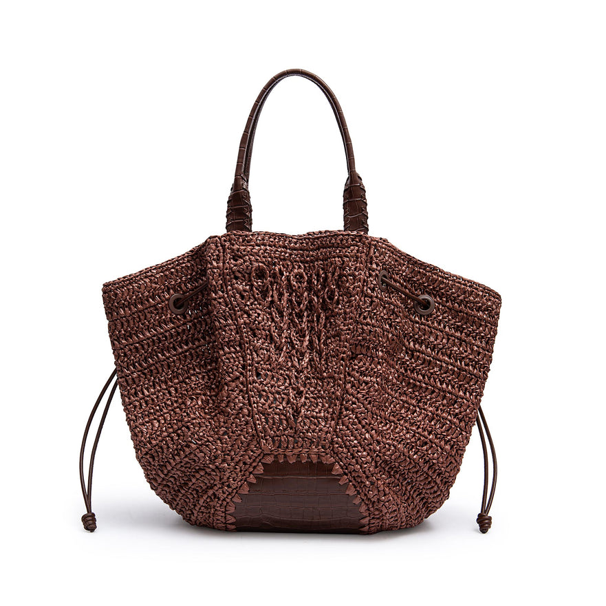 BOLSA SHOPPER LUMIA GRANDE HANDMADE PINHÃO
