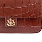 BOLSA BAGUETE ANNE JUMBO COURO CANELA