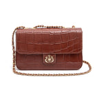 BOLSA BAGUETE ANNE JUMBO COURO CANELA