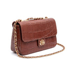 BOLSA BAGUETE ANNE JUMBO COURO CANELA