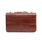 BOLSA BAGUETE ANNE JUMBO COURO CANELA