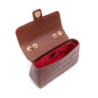 BOLSA BAGUETE ANNE JUMBO COURO CANELA