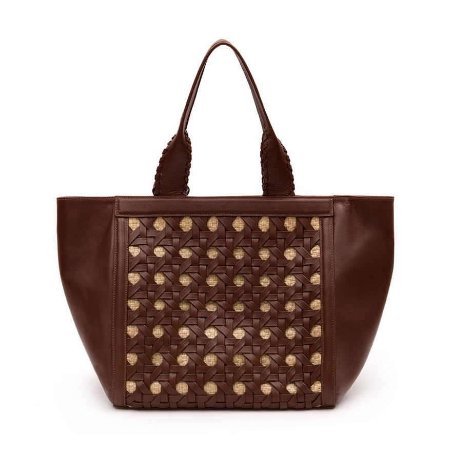BOLSA TOTE TRESSÊ MAXI SOFT PINHÃO DAMIER NATURAL
