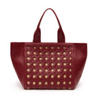 BOLSA TOTE TRESSÊ MAXI SOFT CHERRY PALHA DAMIER NATURAL