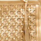 BOLSA TOTE TRESSÊ MAXI SOFT OURO PALHA DAMIER NATURAL