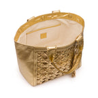 BOLSA TOTE TRESSÊ MAXI SOFT OURO PALHA DAMIER NATURAL