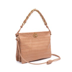 BOLSA CROSSBODY CINDY LOCKER BALM COURO OURO