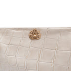 BOLSA CROSSBODY CINDY LOCKER MARSHMALLOW COURO