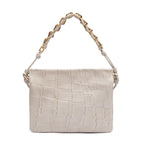 BOLSA CROSSBODY CINDY LOCKER MARSHMALLOW COURO