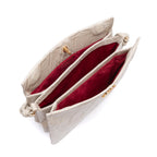 BOLSA CROSSBODY CINDY LOCKER MARSHMALLOW COURO