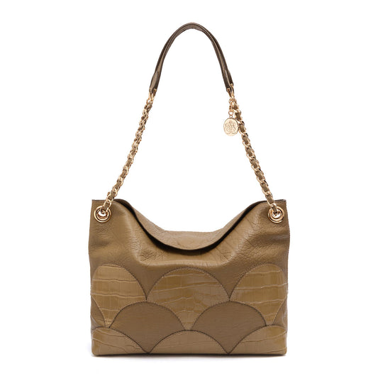 BOLSA MAREA PATCH SCALE SHOULDER PISTACHE