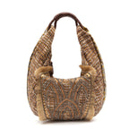 BOLSA MAXI HOBO TAPEÇARIA BORDADA OURO