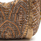 BOLSA MAXI HOBO TAPEÇARIA BORDADA OURO